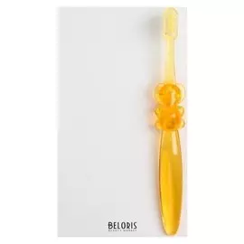 Зубная щётка детская «Слоник», от 18 мес., цвет оранжевый