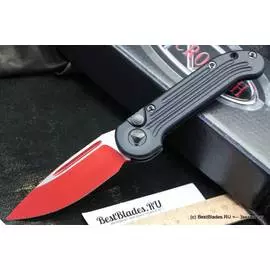 Автоматический нож с кнопкой Microtech LUDT SL Red Standart 135-1