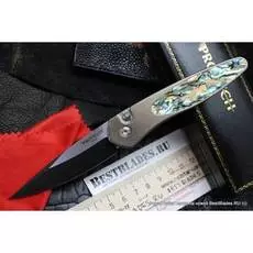 Автоматический складной нож Newport Custom Abalone DLC