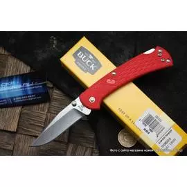 Бак B0112RDS2 112 Slim Select - нож складной, сталь 420HC, рукоять красный нейлон