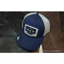 Бейсболка BUCK B89123 Navy Logo Patch Cap