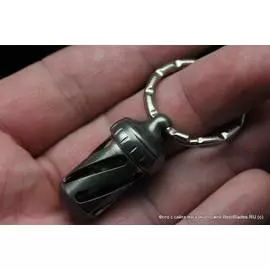 Брелок Lionsteel Acorn Dice Brass (техножелудь с игральными кубиками)