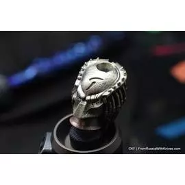 Бусина "Хищник с маской" (Нейзильбер,бронза)