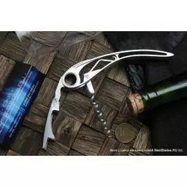 Farfalli - FR T012.01 ARIA - нож сомелье, корпус цельнометалл.,аллюмин., цвет серебр.