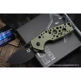 FFX-526 ALG SURU - нож склад.,рук-ть зелен. алюм., клинок 6см.- N690Co