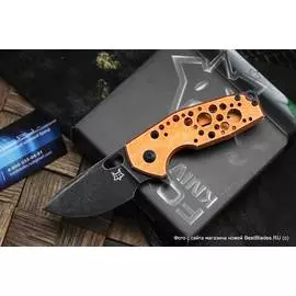 FFX-526 ALO SURU - нож склад.,рук-ть оранж. алюм., клинок 6см.- N690Co