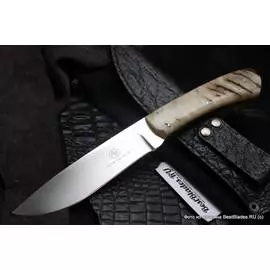 Нескладной нож Buffalo Limited, рог барана 110 мм. AB/Buffalo R SHEEP HORN L (Arno Bernard)