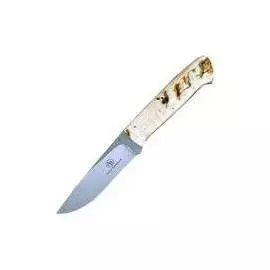 Нескладной нож Croc, рог барана 100 мм. AB/Croc R SHEEP HORN (Arno Bernard)