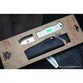 Нескладной нож Vassfaret (White Micarta) 90 мм. BR/19931 (Brusletto)
