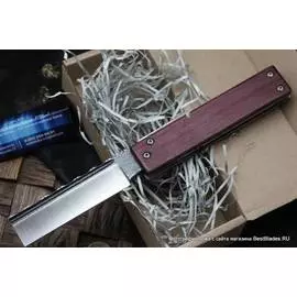 Нож Atropos Dr.Zed (D2, рукоять титан+красное дерево) 2