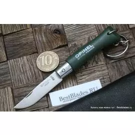 Нож-брелок Opinel №4 зеленый