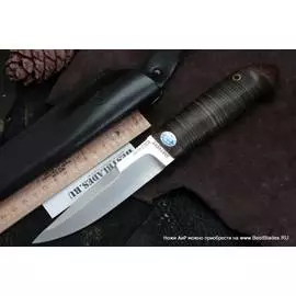 Нож с фиксированным клинком АиР Хаски (кожа, 95х18)