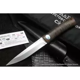 Нож с фиксированным клинком АиР Пескарь (кожа, текстолит, 100Х13М)