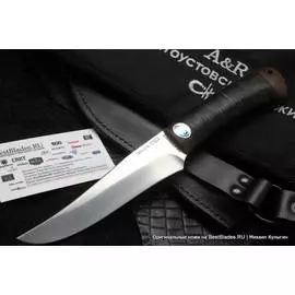 Нож с фиксированным клинком АиР Восток (100х13М, кожа/тестолит)