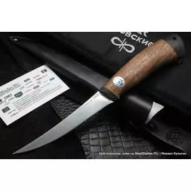 Нож с фиксированным клинком Фишка (АиР, 100х13М, дерево)