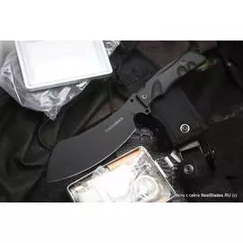 Нож с фиксированным клинком Fox Knives Panabas Survival Parang Black FX-509