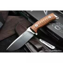 Нож с фиксированным клинком Fox Knives Pro Hunter Ziricote Wood FX-131DW