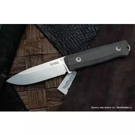 Нож с фиксированным клинком Lion Steel Bushcraft-R, сталь Sleipner, рукоять микарта