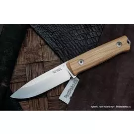 Нож с фиксированным клинком Lion Steel Bushcraft-R, сталь Sleipner, рукоять олива