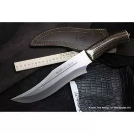 Нож с фиксированным клинком Muela "Волк" с чехлом LOBO-23AR