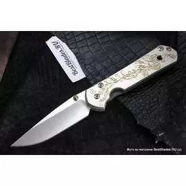 Нож складной Chris Reeve Large Sebenza 21 Computer Generated Graphics Gold Leaf ChR/L21UnG Gold Leaf