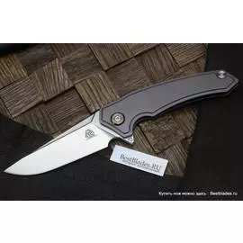 Нож складной Maxace Aiorosu Heng (Пурпурный титан,Stonewash Blade,14c28n)AH10
