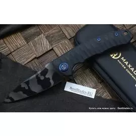 Нож складной Maxace Corvus-K (Черная G10,камуфляжный клинок,K110) MCVK04