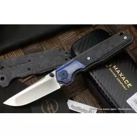 Нож складной Maxace Panshi (Синий мраморный карбон,тимаскус,M390)MPS01