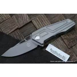 Нож складной Maxace Panzer (Рукоять пескоструй,серый клин,14C28N)MPZ02