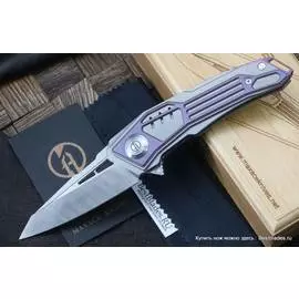 Нож складной Maxace Tank (Пурпурное анодирование,M390)MTK01