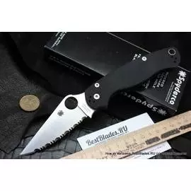 Нож складной Spyderco Paramilitary 2 (брутальный серрейтор) C81GS2