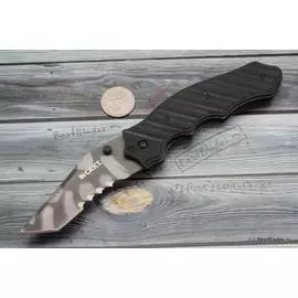 Полуавтоматический складной нож CRKT Triumph Tiger Stripe Combo Edge 1031TSN