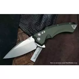 Складной нож Hogue/Elishewitz X5 Spear Point, зеленая рукоять