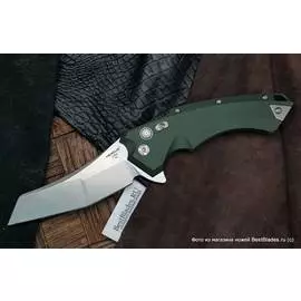 Складной нож Hogue/Elishewitz X5 Wharncliffe, зеленая рукоять