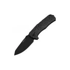 Складной нож TM1 Solid® Single-Piece Carbon Fiber, Black Blade (IKBS® Pivot) 90 мм. L/TM1 CB (Lion Steel)