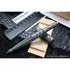 Тактическая ручка Benchmade 1100 Series Machined and Etched Blue Tongue Damasteel 1100-13