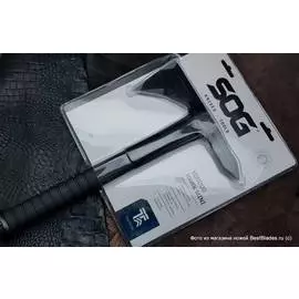Топор SOG _F183 Voodoo Hawk Mini, рук-ть термопластик, черн. сталь 3Cr13