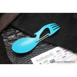 Вилка, ложка, карабин KERSHAW Ration 1140TEALX