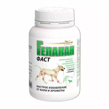 Добавка к корму для собак Gelacan Фаст 150г