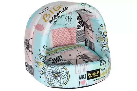 Домик для кошек Pride Геометрия Этника Ананас 45х40х35см