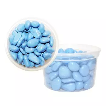 Галька цветная крупная EVIS голубая 15х25 мм