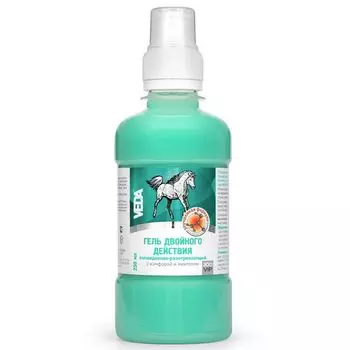 Гель для лошадей ВЕДА ЗooVIP охлаждающе-разогревающий двойного действия с длительным эффектом 250мл