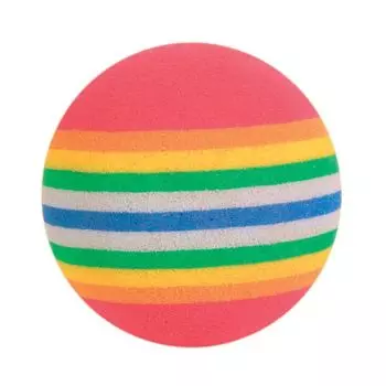 Игрушка для кошек TRIXIE Мяч радужный, ф3,5см