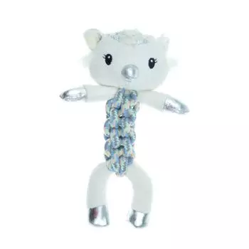 Игрушка для собак CHOMPER Let It Snow Сова с плетеным туловищем и пищалкой 25 см