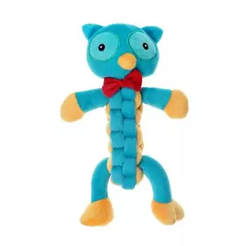 Игрушка для собак CHOMPER Spooky Сова с плетеным туловищем и пищалкой 24 см