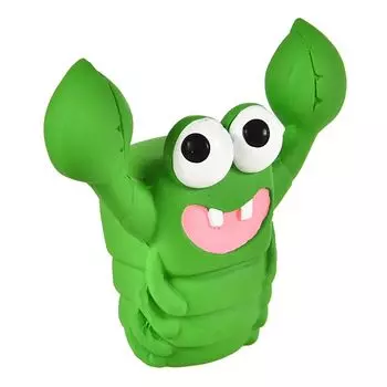 Игрушка для собак Foxie Рак с пищалкой 11,5см латекс зеленый