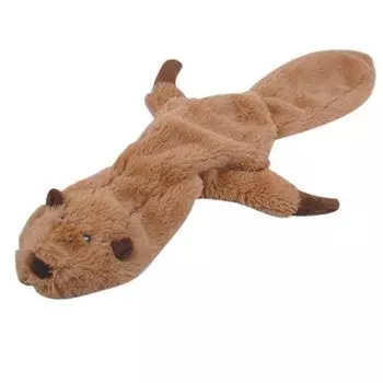 Игрушка для собак MAJOR Бобер плюш 57х27см с пищалкой