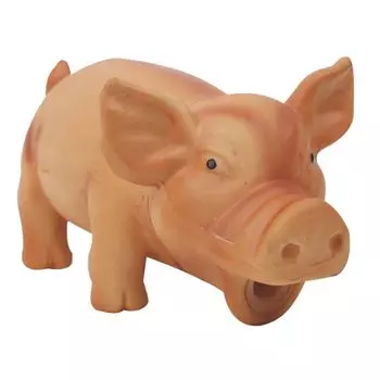 Игрушка для собак MAJOR Поросенок со звуком 15х8х8см латекс бежевый