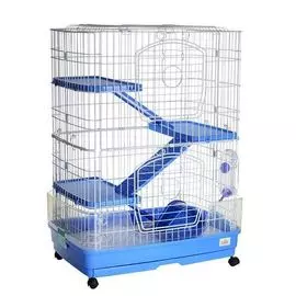 Клетка для грызунов Kredo для шиншилл 68x46x92см 3-х этажная пласт. борт уком.