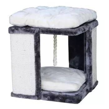 Когтеточка для кошек Foxie House 40х40х42см серо-белая